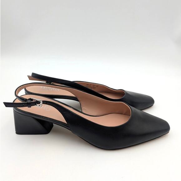 Franco Sarto Jacer Block Heel Slingback Pump Women's Black Size US10M EU41 - Picture 3 of 12